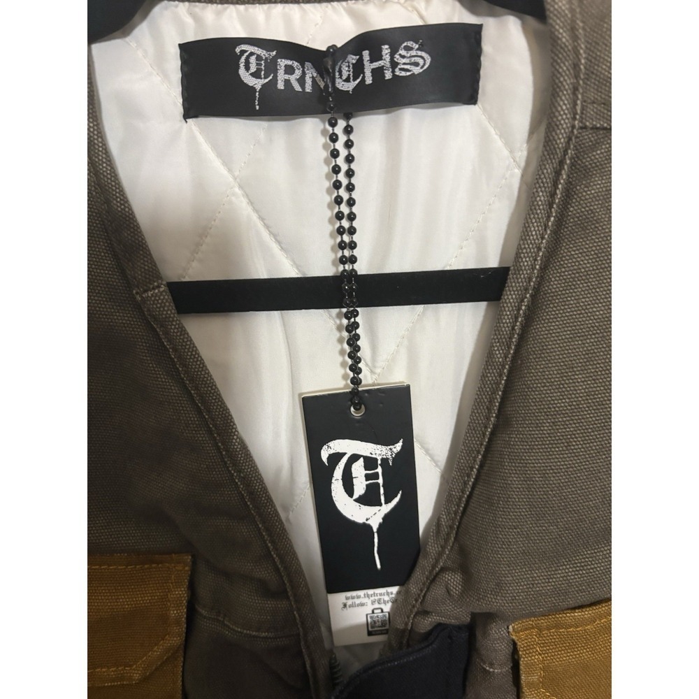 TRNCHS Utility Vest men Cargo Multi Pocket Tactical Streetwear Graphic Techwear